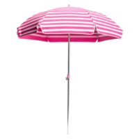 Pink Beach Umbrella White Background on transparent background. png
