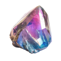 Brilliant Diamond Gem White Background on transparent background. png