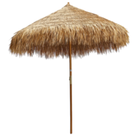 Beach Umbrella Summer White Sand on transparent background. png
