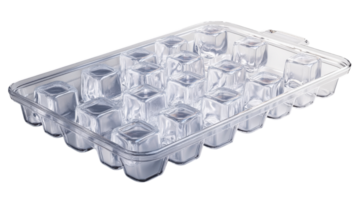 Versatile Ice Cube Tray Creating Clear Ice Cubes Perfect for Refreshing Drinks, Cocktails, and Parties. png