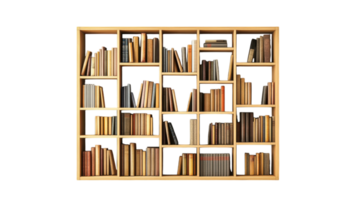 Stunning and Versatile Modular Bookshelf System Perfect for Organizing and Displaying Your Literary Collection in Any Modern Space. png