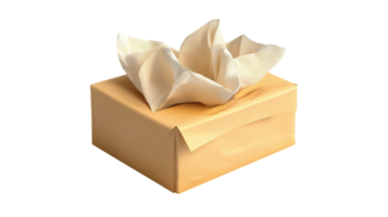 A Pack of Facial Tissues on a White Background Perfect for Hygiene and Home Care Use in Various Settings Including Offices and Living Spaces. png