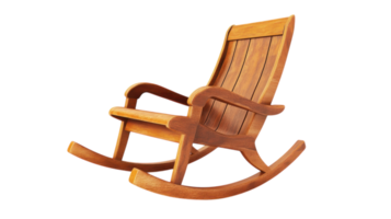 Rocking Chair with Wooden Frame - Ideal for Relaxation and Comfort, Perfect for Living Rooms or Porches, Adding a Rustic Touch to Your Home Decor. png