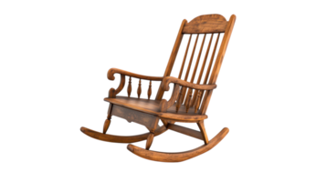 Wooden Rocking Chair Perfect for Cozy Living Spaces and Relaxation Areas, Ideal for Home Decor or Nursery Use. png