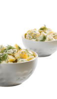 Creamy Potato Salad with Fresh Dill in Bowls png