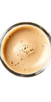 Close-Up View of Coffee with Creamy Texture png