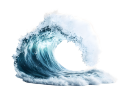 Powerful Ocean Wave Curls into a Mesmerizing Circle png