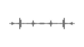 Digital audio spectrum sound equalizer effect on white background video