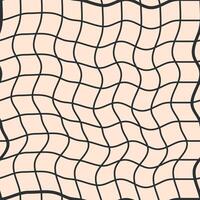 groovy checkered pattern vector