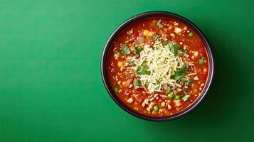 Hearty Mexican Chili Soup A Delicious and Nutritious Meal photo