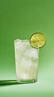 Refreshing Lime Iced Drink - Sparkling Summer Beverage photo