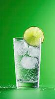 Sparkling Lime Water - Refreshing Summer Drink photo