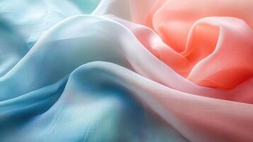 Delicate Gradient Fabric Texture - Soft Pastel Hues photo