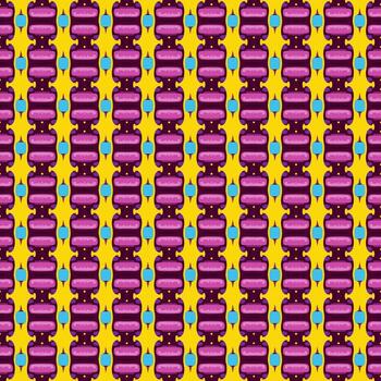 decorativo multicolor diseño con continuo geométrico elementos vector