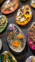 Stunning Resin Jewelry with Pressed Flowers - Exquisite Craftsmanship photo