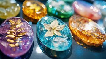 Stunning Resin Crafts with Pressed Flowers and Leaves photo