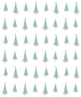 Pattern of sketch spruce tree vector