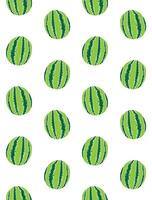 Seamless pattern of hand drawn doodle sketch watermelon isolated on white background vector