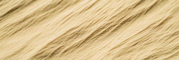Close-up of textured beige fabric surface for material background concept photo