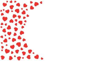 Heart canvas with copy space, white background vector