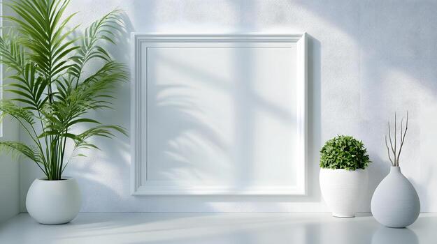 White photo frame with matching matting demonstrates elegant modern design against clean white background, featuring thin black border and matte finish. regular