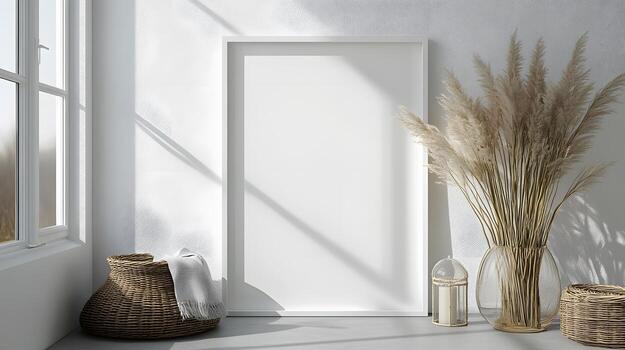 White photo frame with matching matting demonstrates elegant modern design against clean white background, featuring thin black border and matte finish. consistent