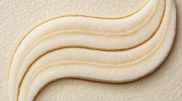 Creamy Beige Textured Background Swirled Pattern Abstract Design Close up Macro Shot photo