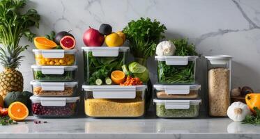 Cutting food waste by carefully planning meals and using smart storage practices to make the most of every ingredient. photo