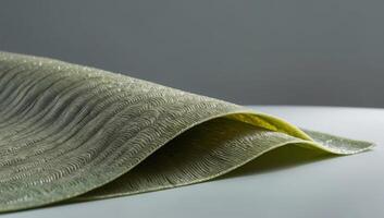 Sustainable and biodegradable, seaweed-based bioplastic provides an eco-friendly alternative to single-use disposable products. photo
