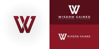 The dynamic logo design creatively intertwines the initials W and G, creating a unique and visually striking symbol that evokes a sense of strength, strategy, and forward momentum. vector