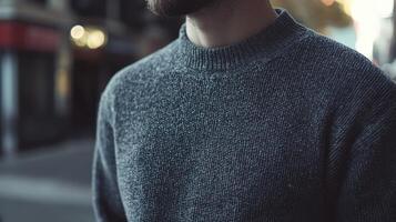 Chic Fusion Soft Sweater Textures Sleek Elements photo
