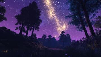 Starry Night A Celestial Canvas of Cosmic Splendor photo
