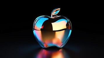 Radiant Reflections The Shimmering Beauty of Apple photo