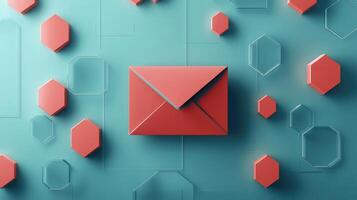 Envelopes Hexagons and Ruby Red Stockings A Dazzling Trio photo