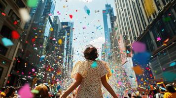 Whimsical Confetti Dance Embracing a DietFriendly Atmosphere photo