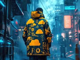 Cloudy Rain A Futuristic Urban Landscape photo