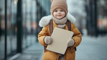 The Little Explorer Adventure Begins in Cozy Puffer Jacket photo