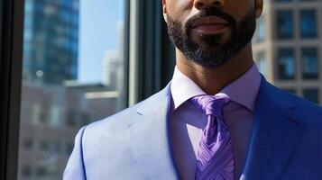 The Lavender Tie A Dapper Gentlemans Charismatic Confidence photo