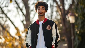 Modern Varsity Embracing Classic Spirit with Trendy Style photo