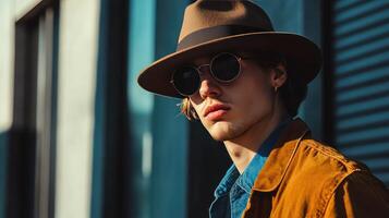Modern Hipster The Stylish Fusion of Urban Coolness photo