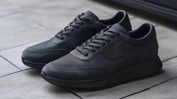 Stylish Charcoal Black Sneakers for Ultimate Comfort and Style photo