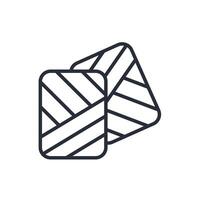 fabric icon. .Editable stroke.linear style sign for use web design,logo.Symbol illustration. vector