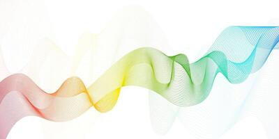 Color wave Smooth wave flow vector