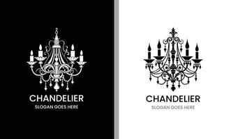 Chandelier design concept vector