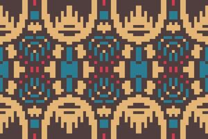 Classic Ethnic Geometric Patternfolk Embroidery, Aztec Geometric Ornament Print. Design for Carpet, Wallpaper, Clothing, Wrapping, Fabric vector