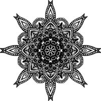 Sample Art Circular Pattern in the Form of a Mandala Decorative Ornament in Ethnic Oriental Style. vector