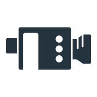 camera icons isolated on White Background. vector