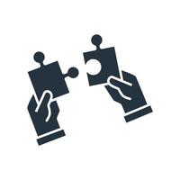 problem solving icons isolated on White Background,, vector