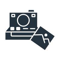 instant camera icons isolated on White Background. vector