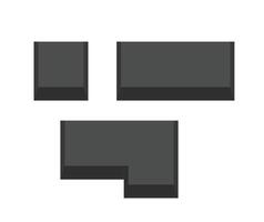 Icon element keyboard unique design with blank background vector